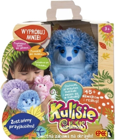 Mascotte interactive Kulisie Blaireau Bleu