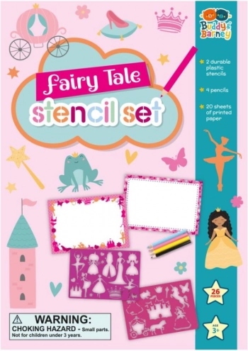 Feeënsjablonen – creatieve set met kleurpotloden