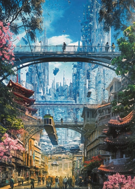 Puzzle HEYE Future Cities: Zakendistrict 1000 stukjes