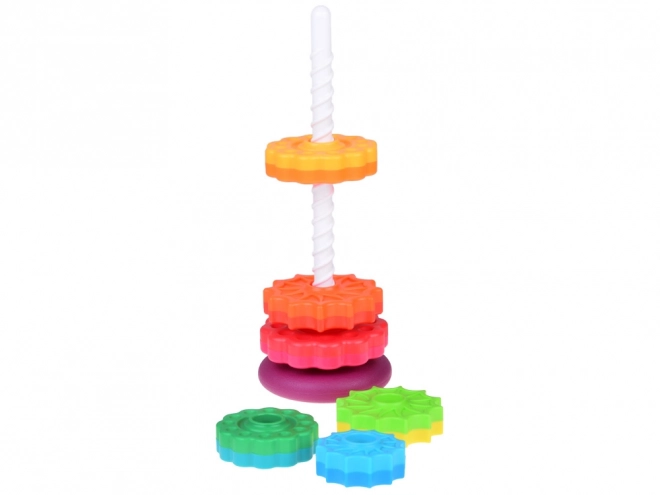 Kleurrijke piramide toren voor kinderen