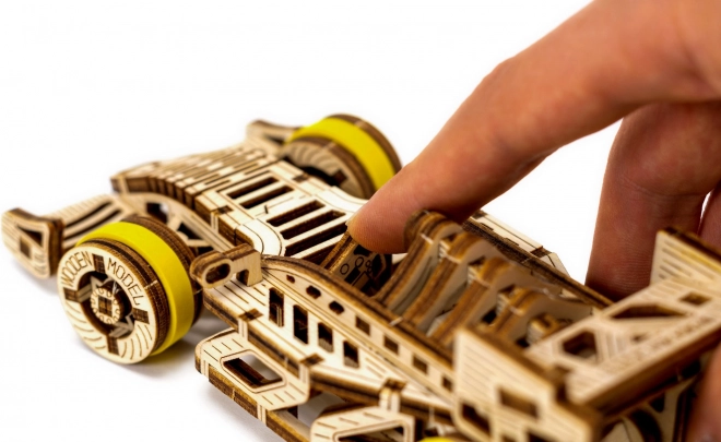 WOODEN CITY 3D puzzel Raceauto Bolid 108 onderdelen