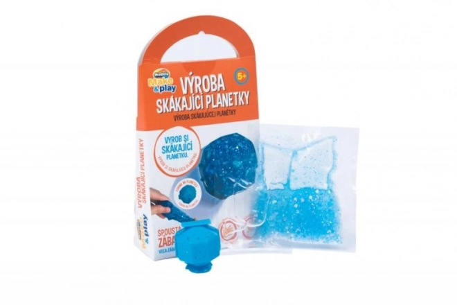Blauwe stuiterbal maken