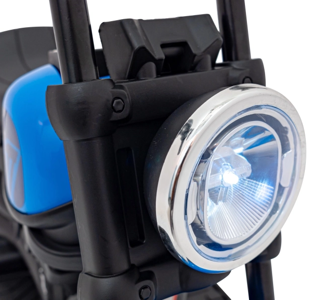 Motorrad Chopper FASTER – Blau