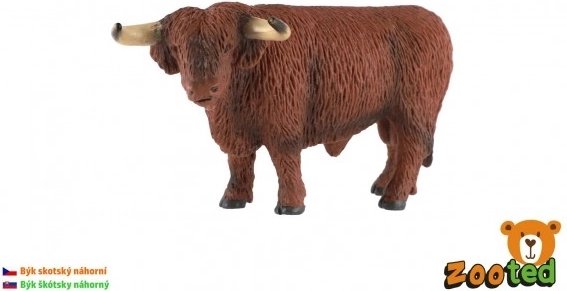 15cm Figur eines schottischen Hochlandrindes