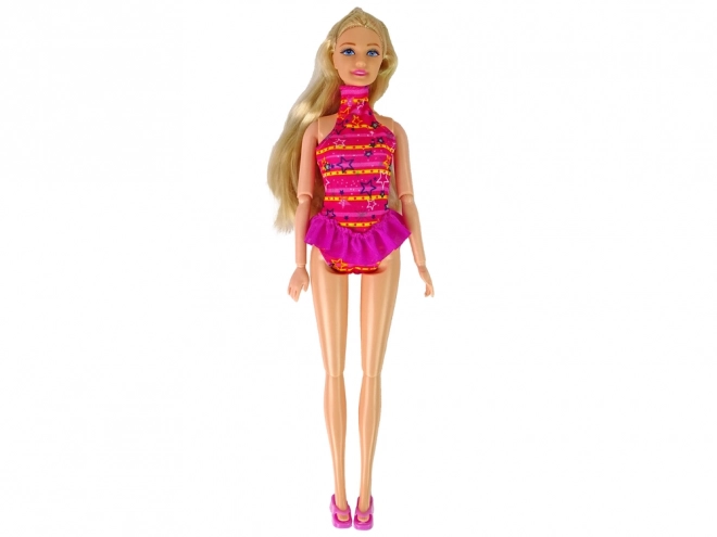 Puppet set with pink water scooter