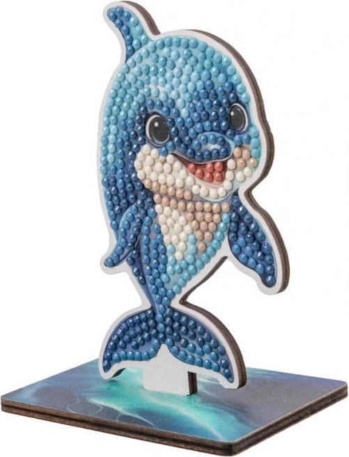 Peinture diamant CRYSTAL ART : Océan - Dauphin