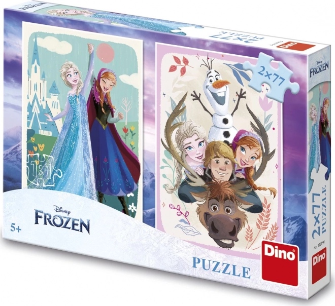 Puzzel Frozen: Anna en Elsa 2x77 stukjes