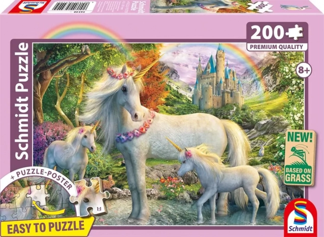 Puzzel Eenhoorn met jongen 200 stukjes