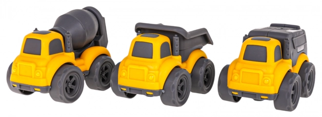 Set aus drei Baufahrzeugen