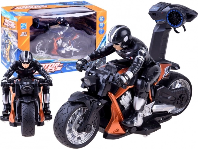 RC sportmotor met bestuurder 2,4 GHz – Oranje