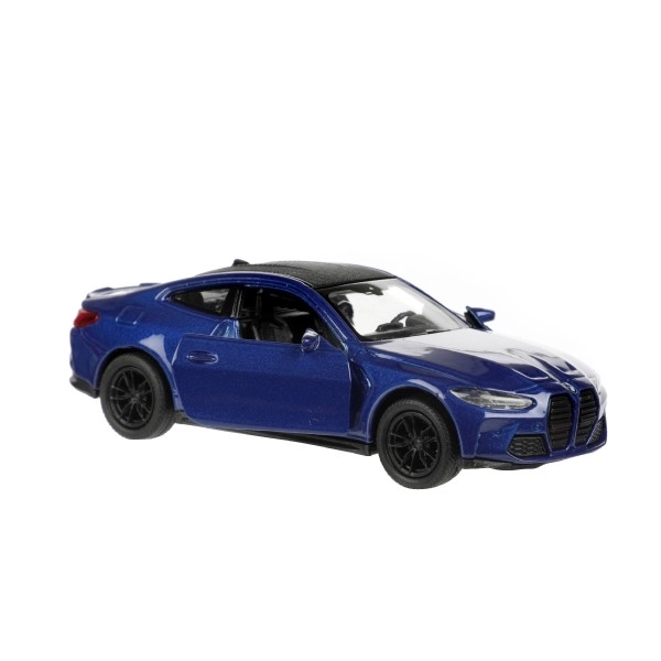 Auto Welly BMW M4 metaal/plastic 12cm 4 kleuren op terugtrek