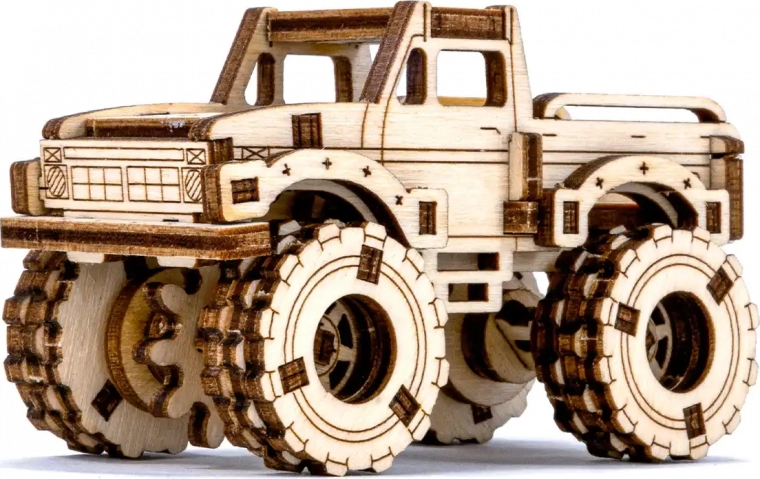 Realistische Details des Monstertrucks