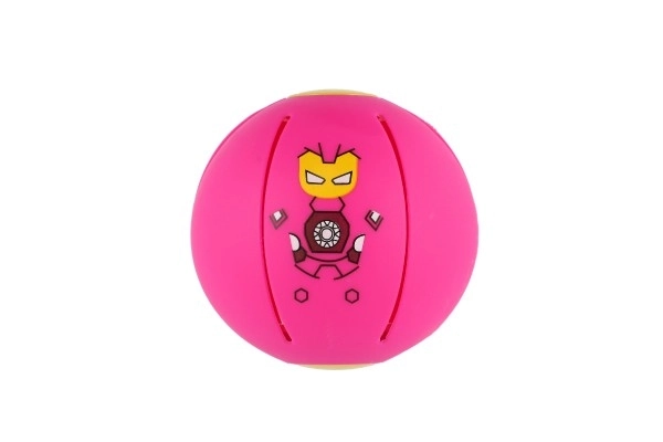 Flat Ball - Gooi de schijf, vang de bal! plastic 8cm 4 kleuren 12st in doos