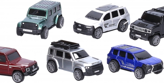 Metalen offroad autootje 7,6 cm met terugtrekmechanisme