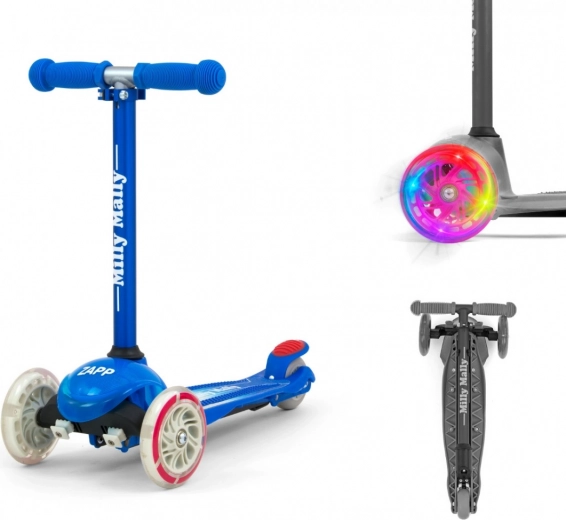 Inklapbaar design en LED-wielen