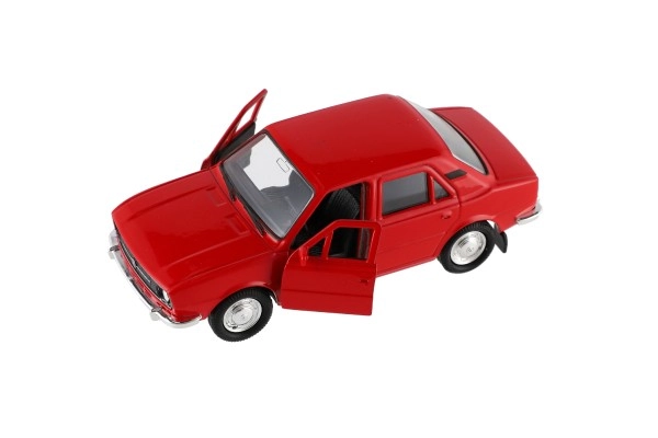 Opening doors and trunk, free-rolling wheels