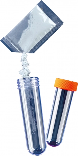 Praktisch mengen in reageerbuizen