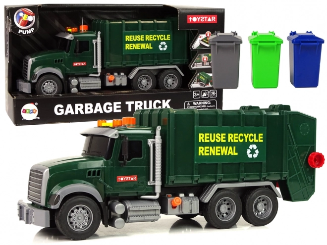 Toy Garbage Truck with Buckets with Sounds and Lights