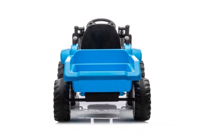 Elektrische kindertractor met bak blauw