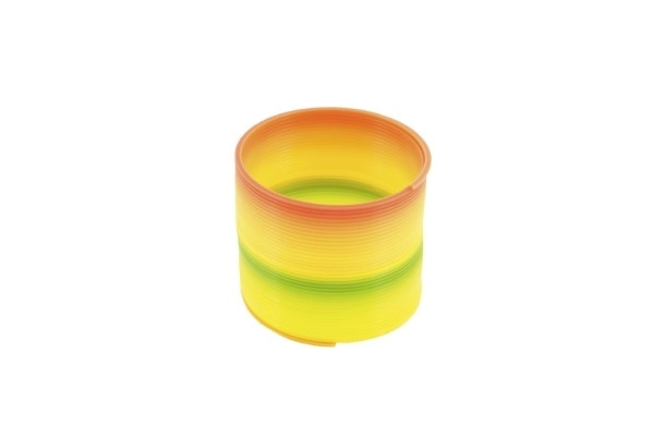 Regenboog springveer - 7,5 cm