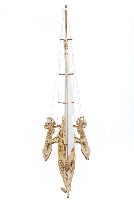 Ugears 3D puzzel - Log Trimaran Merihobus 237 stukken