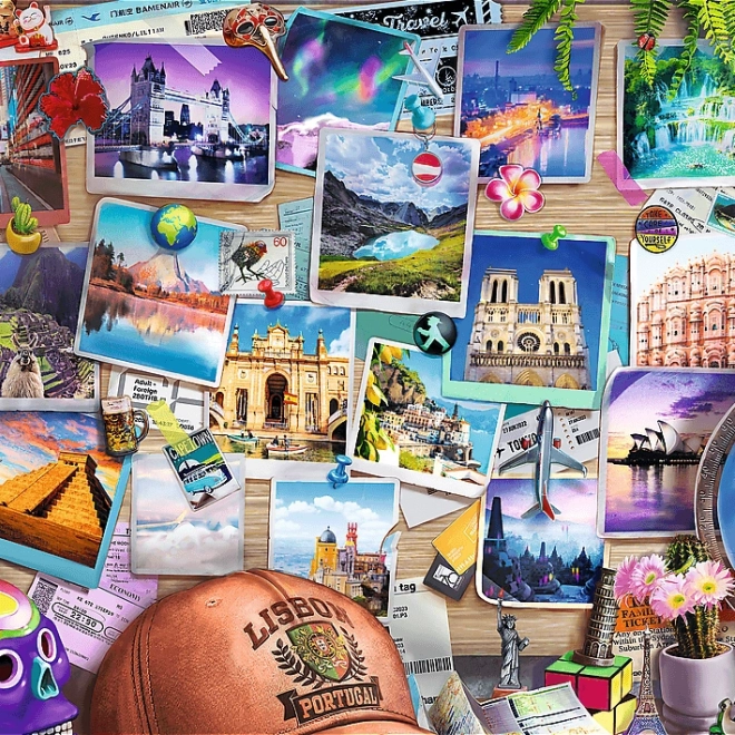 Puzzle TREFL Premium Plus Tea Time: Travel Memories 500 Pieces