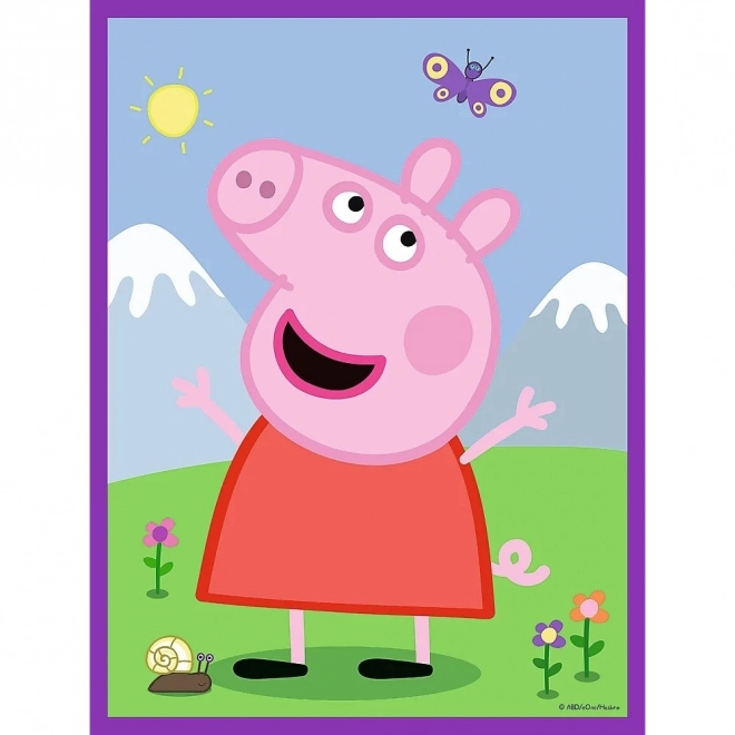 Baby MAXI 2x10 stukken puzzel Peppa's vrolijke dag, Peppa Big