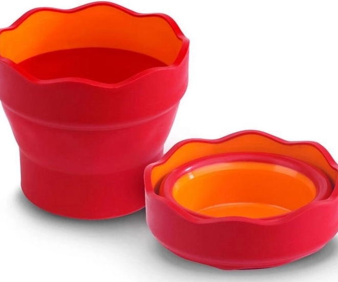 Water Cup Faber-Castell Clic&Go Red