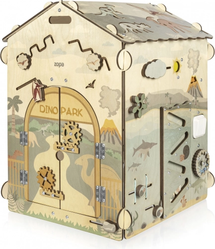 Educatief houten activiteitenhuis groot Dino park – Dino