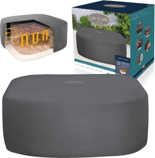 Couverture thermique pour spas carrés Bestway Lay-Z-Spa EnergySense