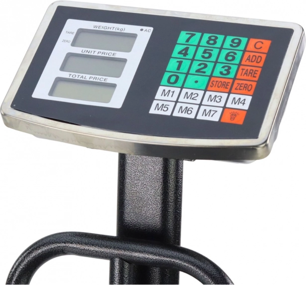 Elektronisch platformweegschalen 200 kg met LCD-display