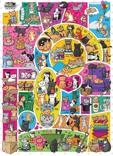 Cobble Hill Doodlecats Puzzle – 1000 Pieces
