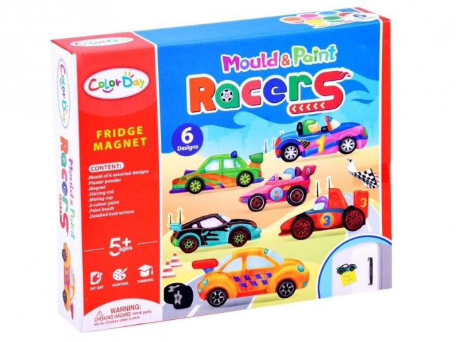 Samkreatieve set met magneten Auto's