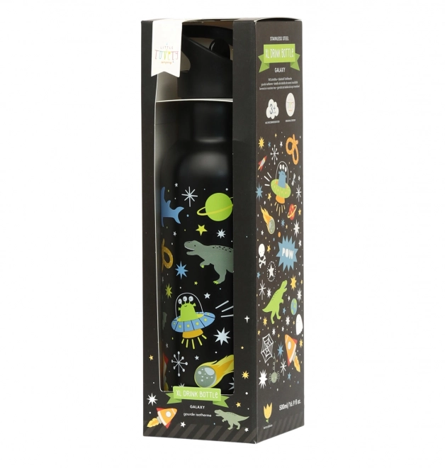 A Little Lovely Company Stainless steel drinking bottle 500 ml – Universe