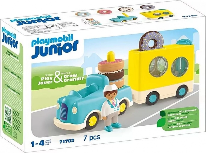 Playmobil 1.2.3 gekke donuttruck met stapelen en sorteren