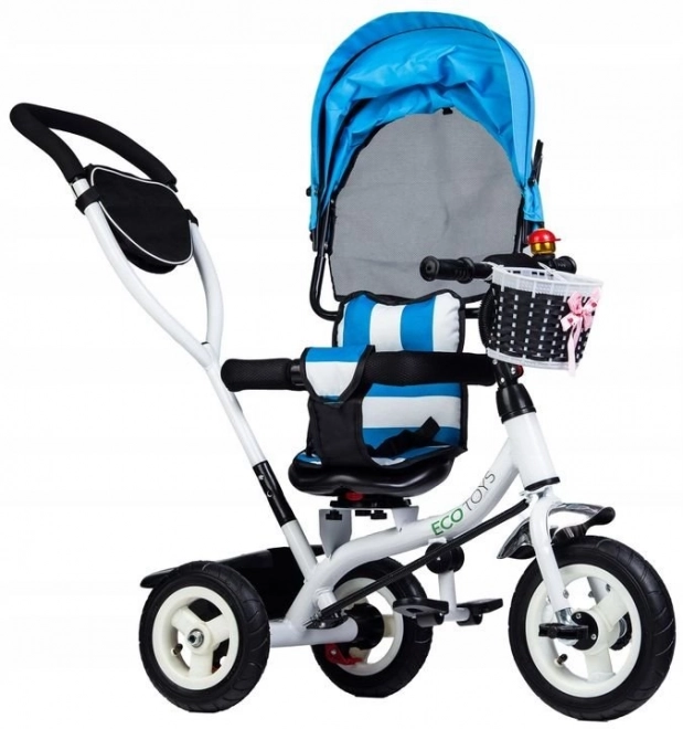 Driewieler met draaibare kap en duurzame rubberen wielen ECOTOYS