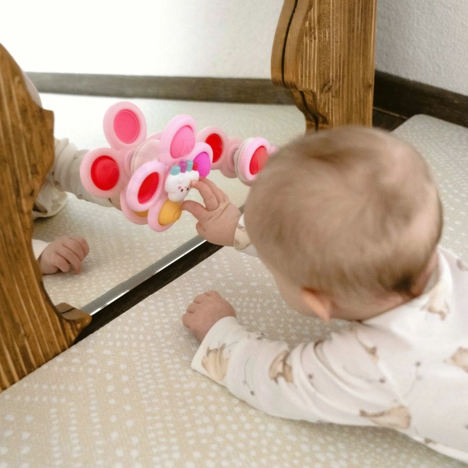 WOOPIE kids cosmic spinner pop-it sensory toy pink, set of 3 pcs