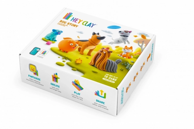 Hey Clay: Verhaal van Honden - set modelleermateriaal