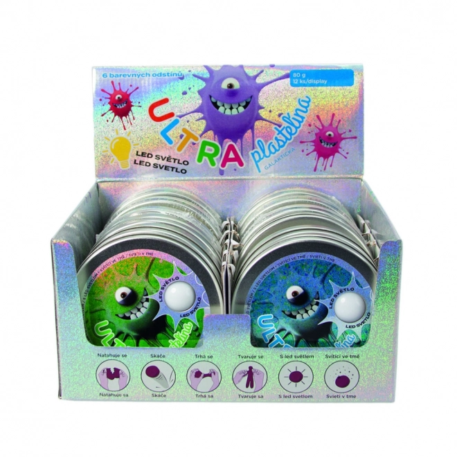 Ultraplastelina met LED-licht, 80g