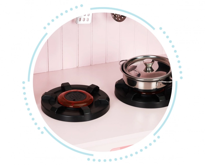 Houten kinderkeuken, oven, magnetronkookplaat, accessoires ECOTOYS