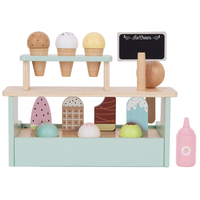 houten ijskraam Woopie Green, speelset