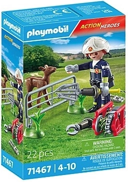 Set figuren Action Heroes Dierenredding door de Brandweer