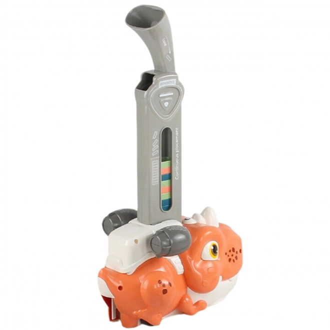 Electric Train Toy and Dominoes Dinosaur - Orange