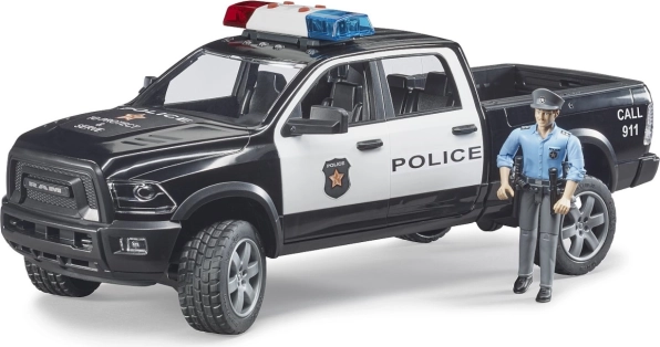 bruder politie terrein pick-up ram met agent