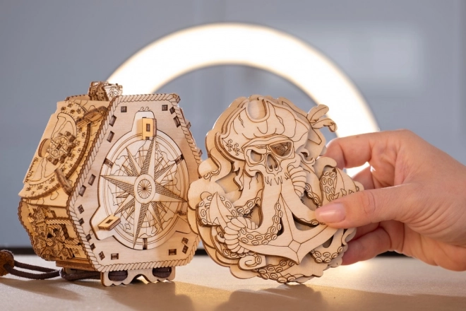Houten Puzzel Kompas van Zwartbaard