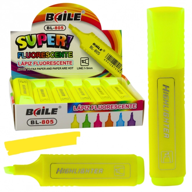 Neongelber Textmarker intensiv