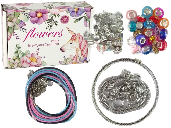 Schmuck-Bastelset mit Perlen und Armbändern