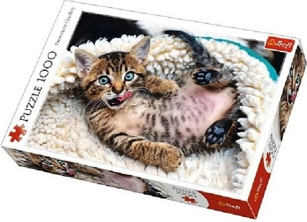 Puzzle 1000 pièces - Chaton joyeux Trefl