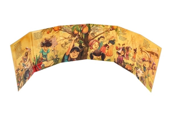 Leporelo De muis kookte pap 15,5x21 cm voor kinderen vanaf 2 jaar