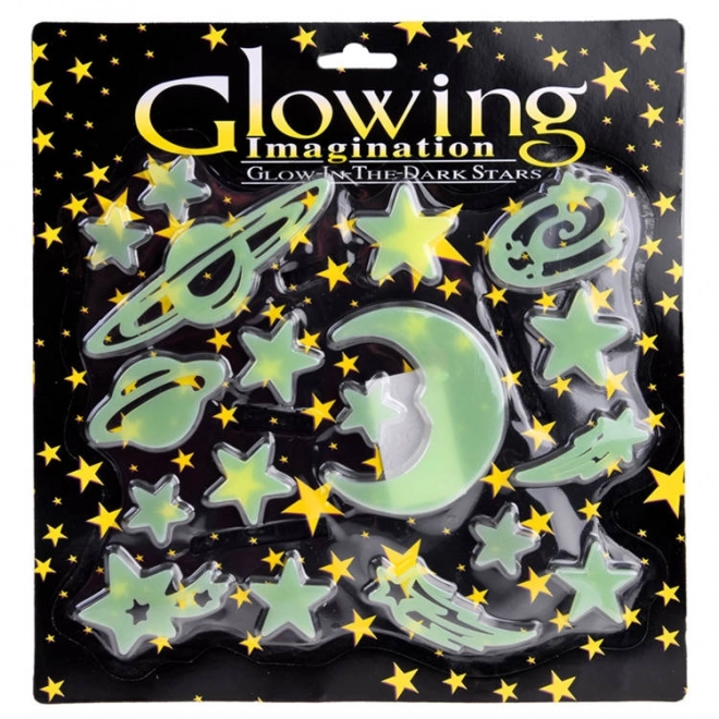 Autocollants fluorescents lumineux étoiles